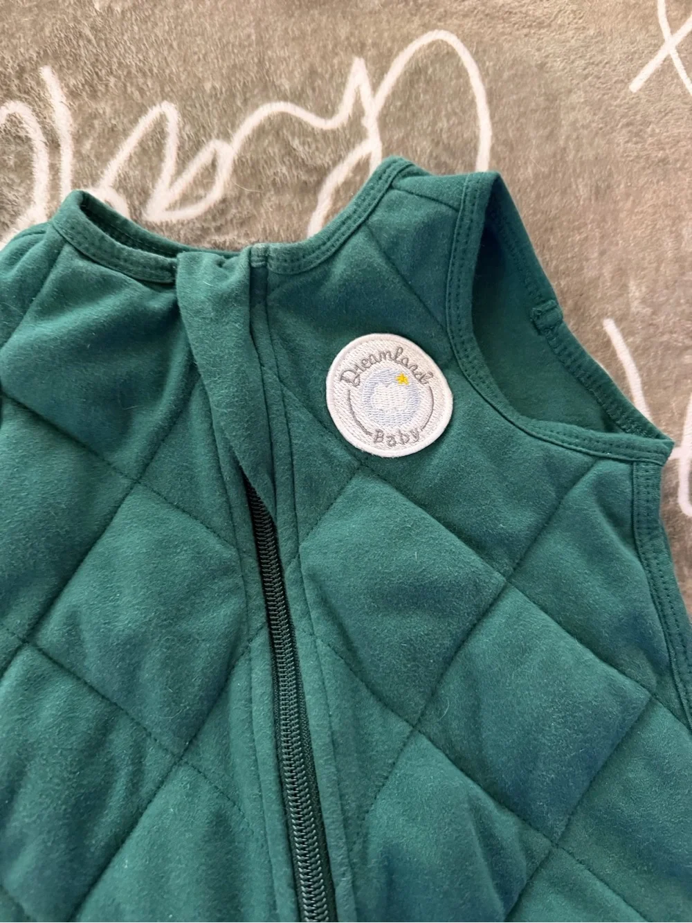 Sleep Sack for Kids - Dark Green Quilted Sleep Sack by Dreamland